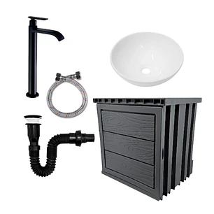 Kit Mueble + Lavamanos + Griferia Ccol1140 