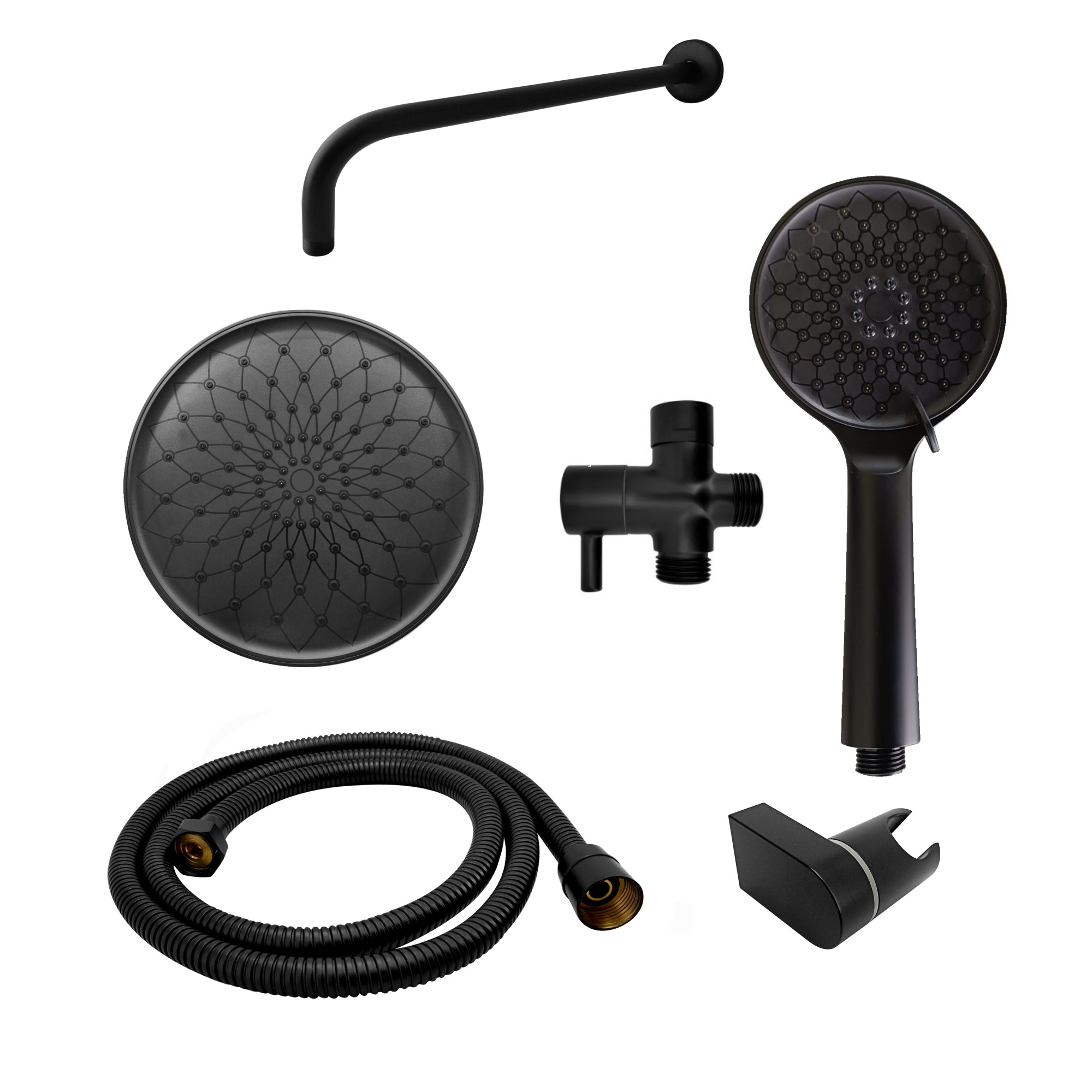 Set Ducha Y Teleducha Negro C411