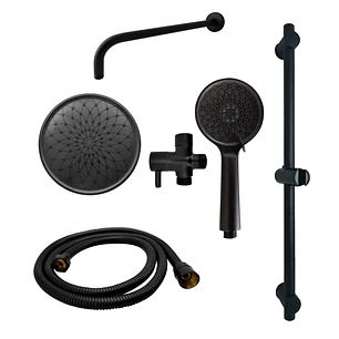Set Ducha Y Teleducha Negro C412