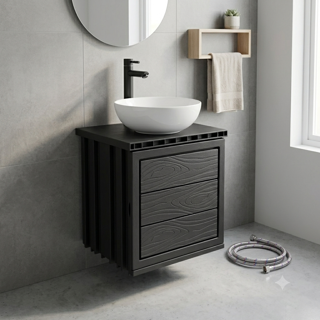 Kit Mueble + Lavamanos + Griferia Ccol1123