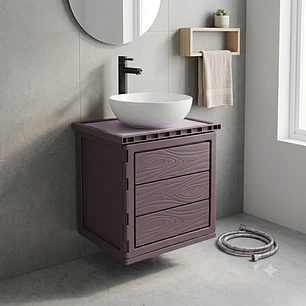 Kit Mueble + Lavamanos + Griferia CCOL1133