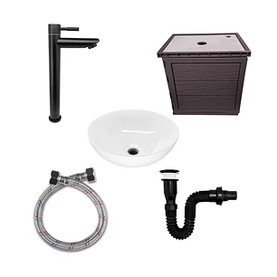 Kit Mueble + Lavamanos + Griferia CCOL1133