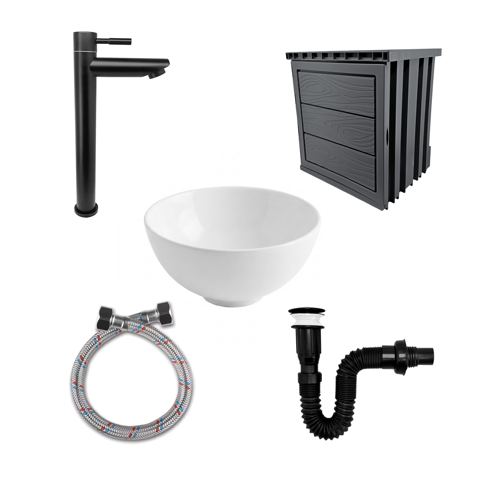 Kit Mueble + Lavamanos + Griferia CCOL1143