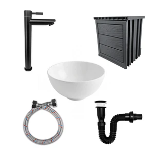 Kit Mueble + Lavamanos + Griferia CCOL1143