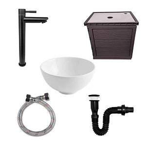 Kit Mueble + Lavamanos + Griferia CCOL1153