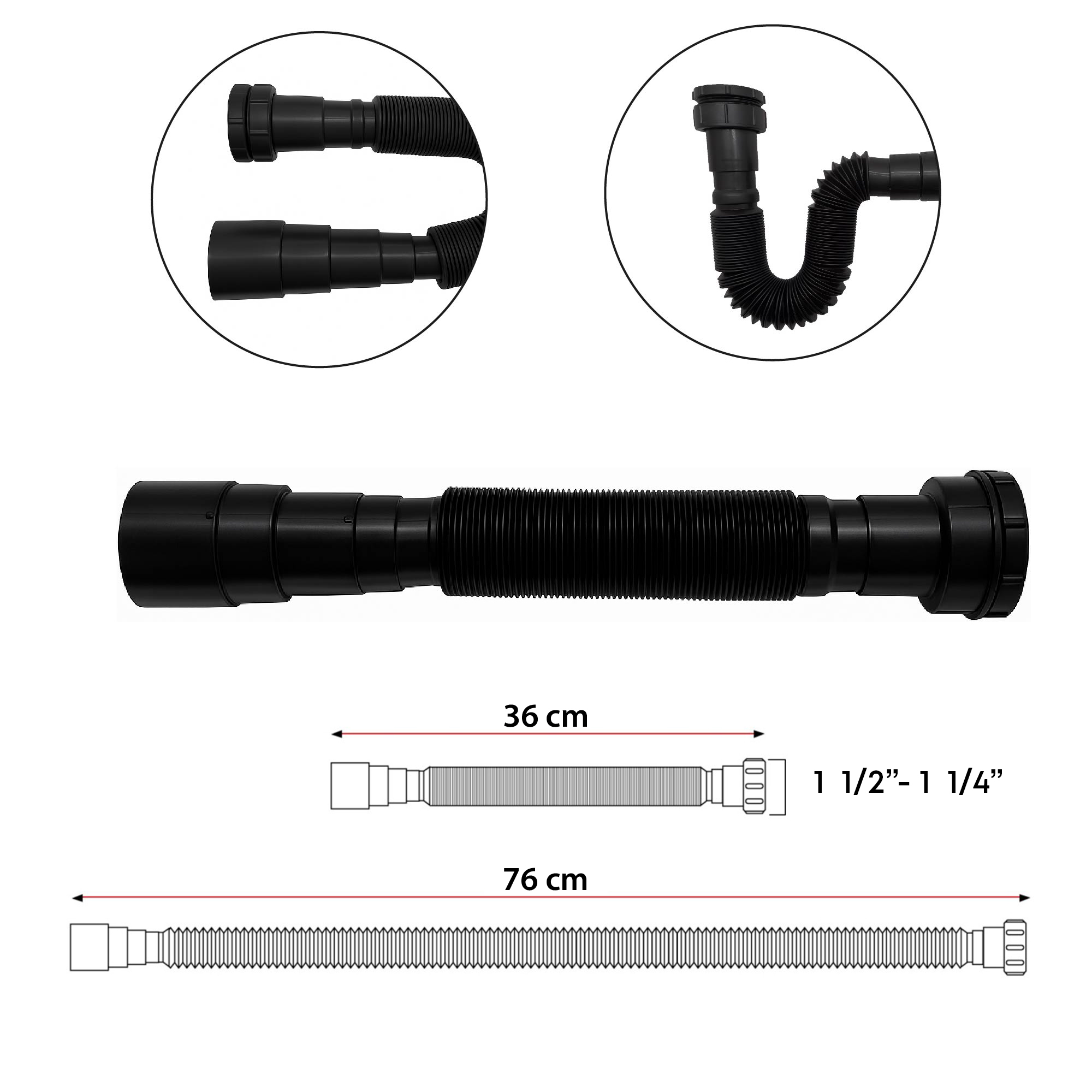 Combos Lavamanos Rectangular + Grifería Negra Mezclador C1371