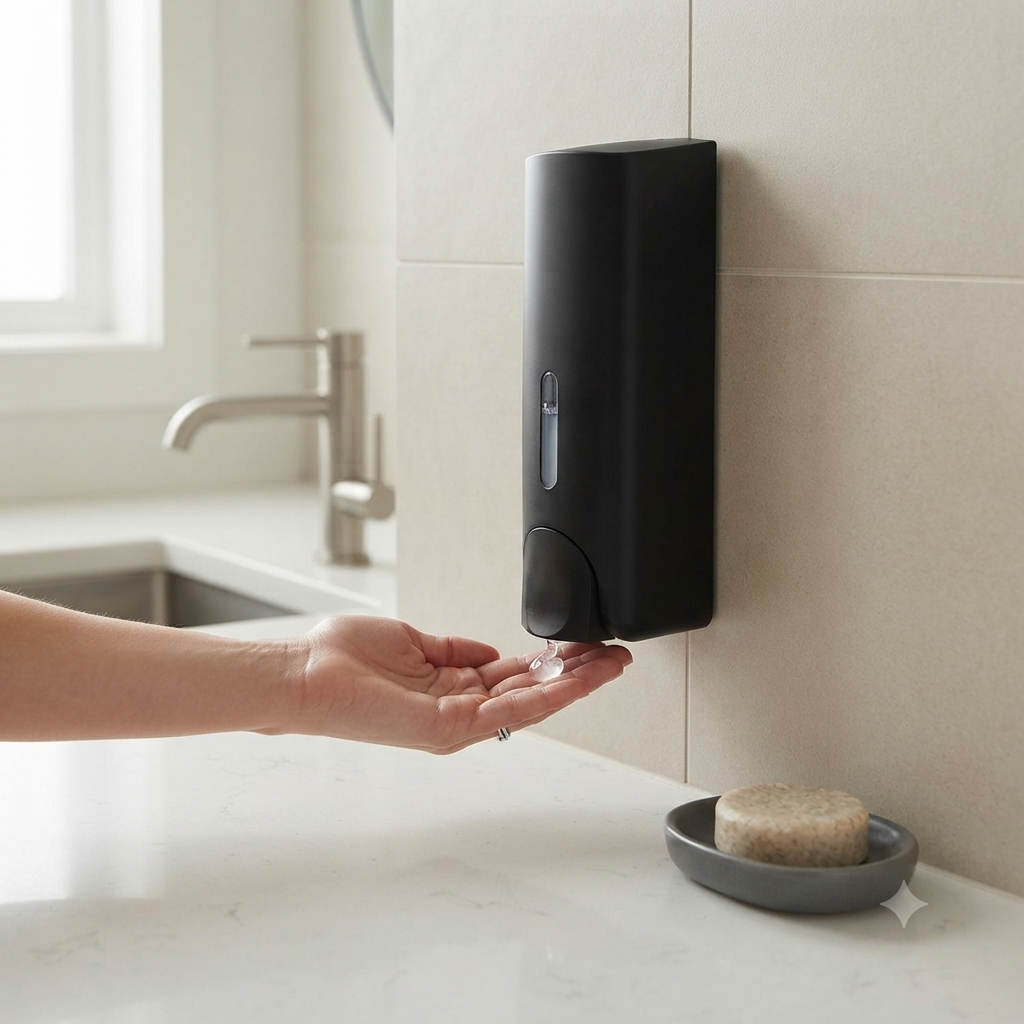 Dispensador De Jabón Líquido Abs Negro - Ccol350ml