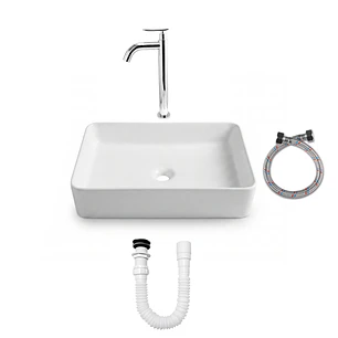 Combos Lavamanos Rectangular + Grifería Mezclador C1382