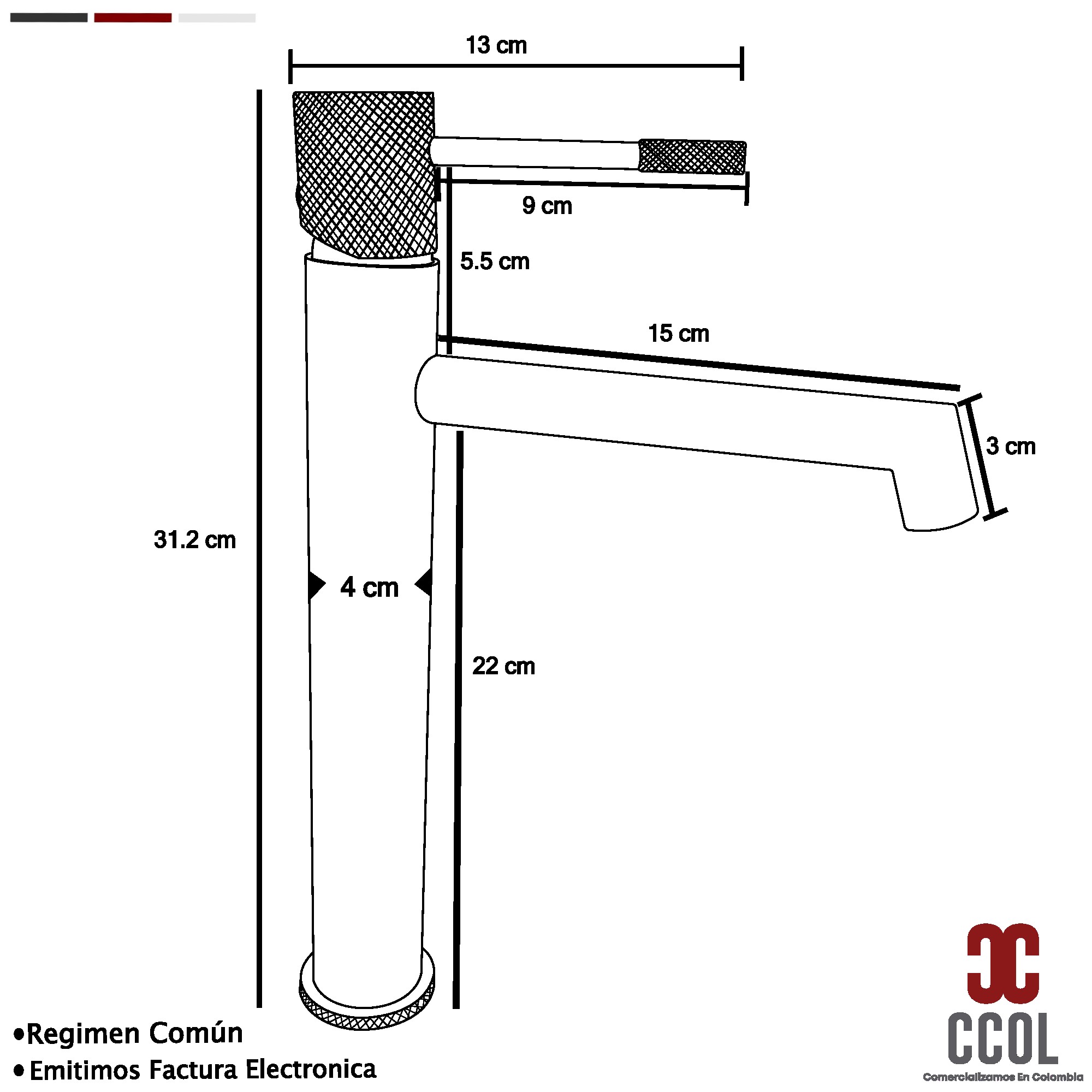 Combo Lavamanos Cuadrado + Grifería y Accesorios C1390