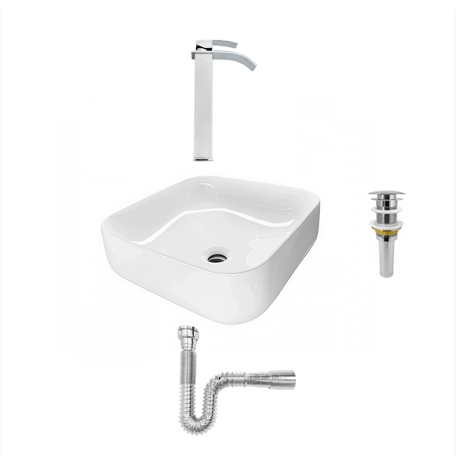 Combo Lavamanos + Grifería Mezclador Deluxe C1395