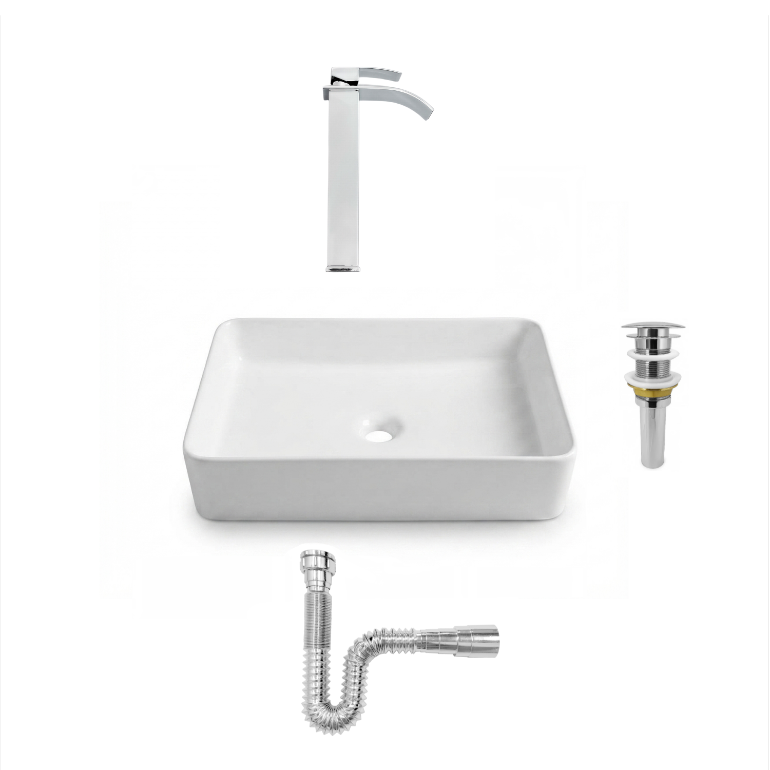 Combo Lavamanos + Grifería Mezclador Deluxe C1395