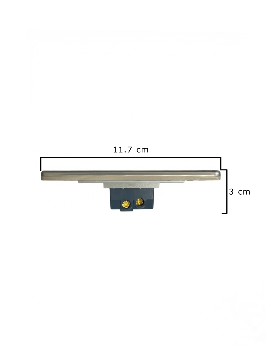Interruptor Sencillo Acero Inoxidable 