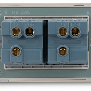 Interruptor Doble Acero Inoxidable 