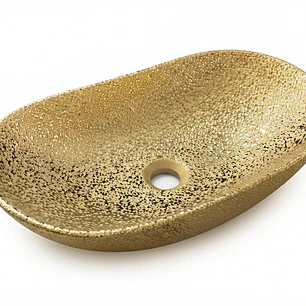 Lavamanos Ovalado Dorado Tipo Canoa L102