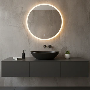 Sobreponer Ceramico Lavamanos Ovalado Negro