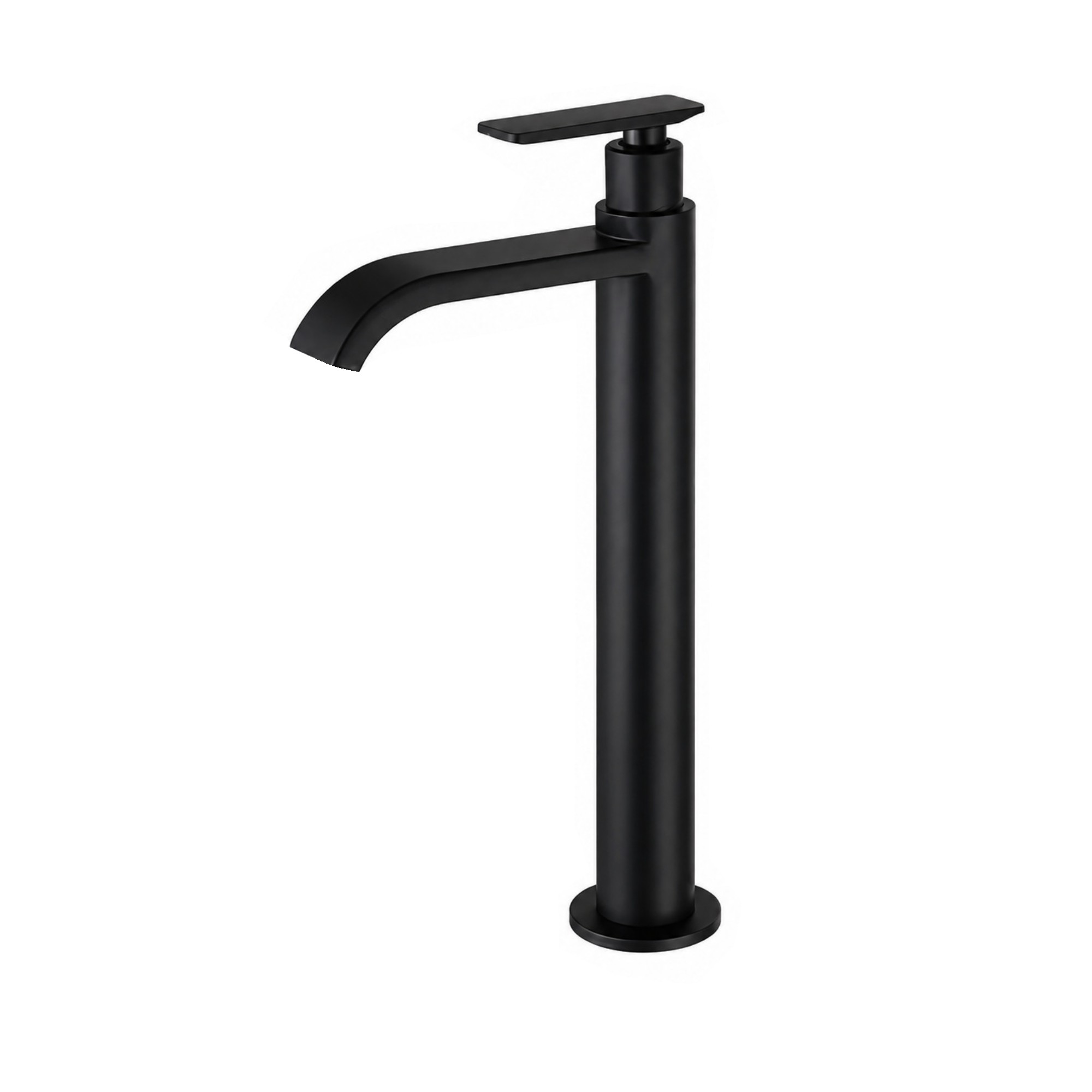 Combo Lavamanos Negro + Griferia Agua Fria + Accesorios C752
