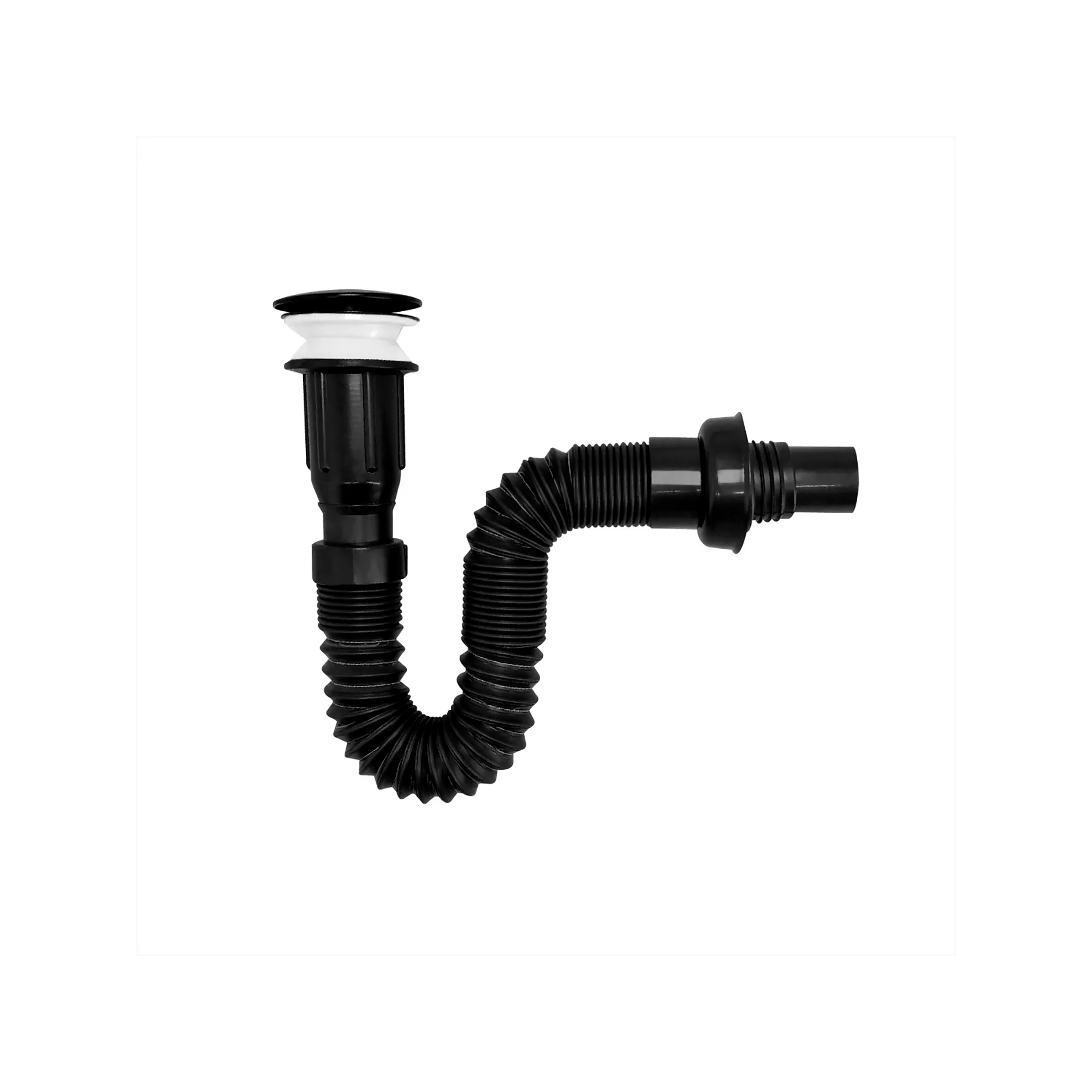 Combo Lavamanos Negro + Griferia Agua Fria + Accesorios C754