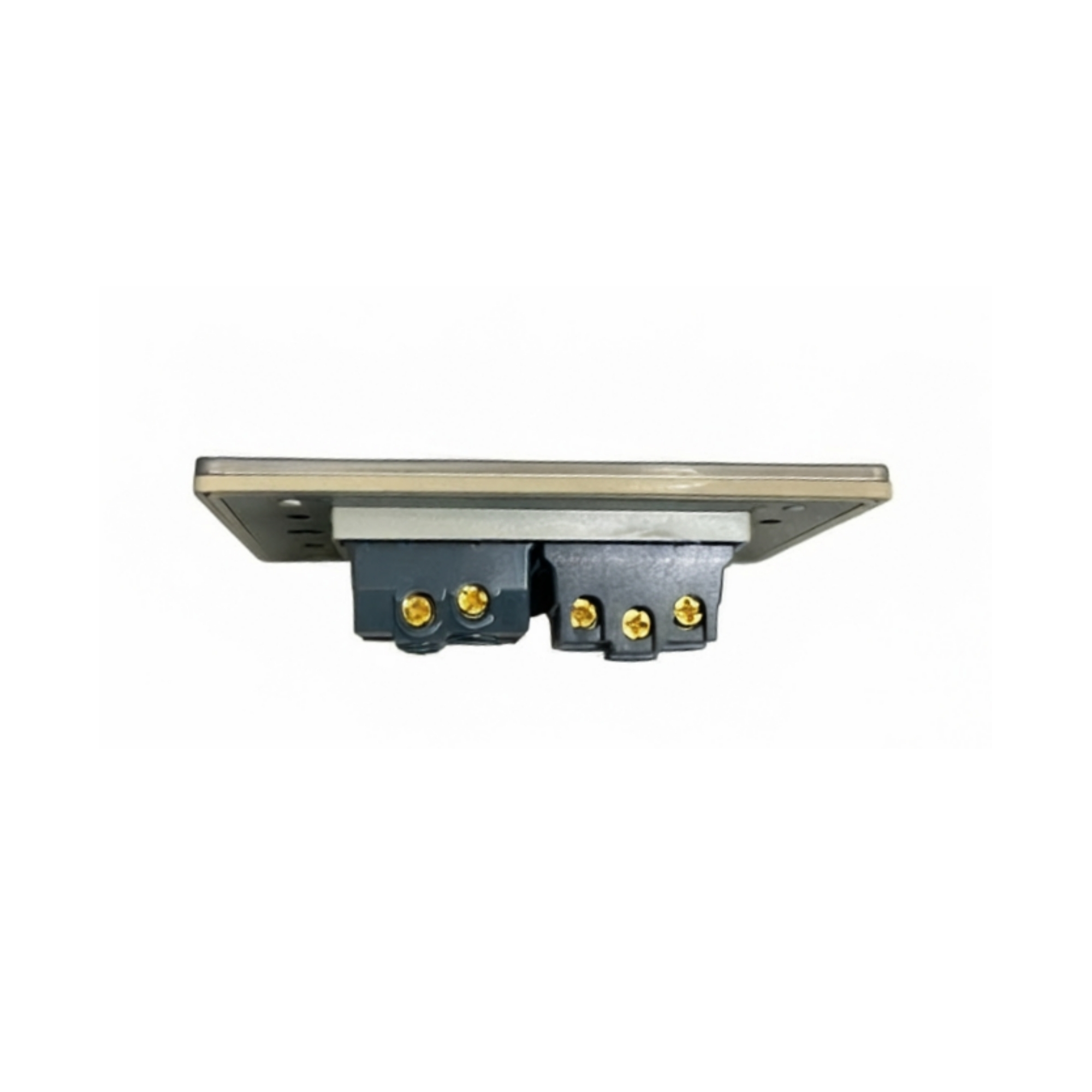 Pack X5 Unidades Tomacorriente + Interruptor Acero Inoxidable