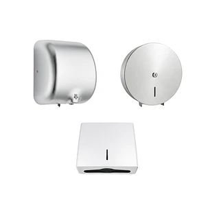 Combo Secador, Dispensador Toallas Y Papel Rollo