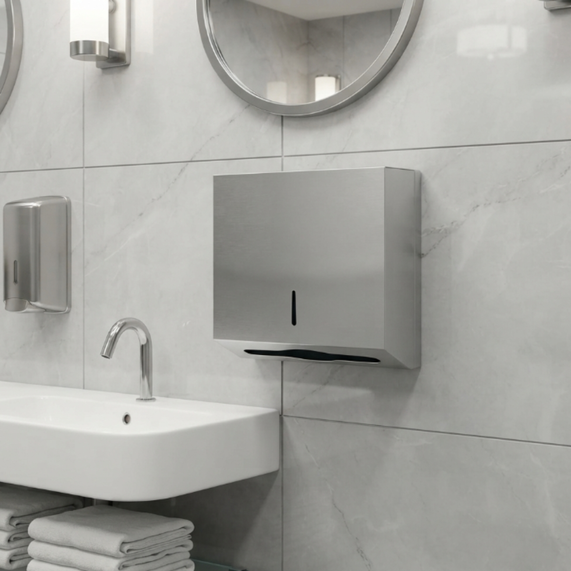 Combo Secador, Dispensador Toallas Y Papel Rollo