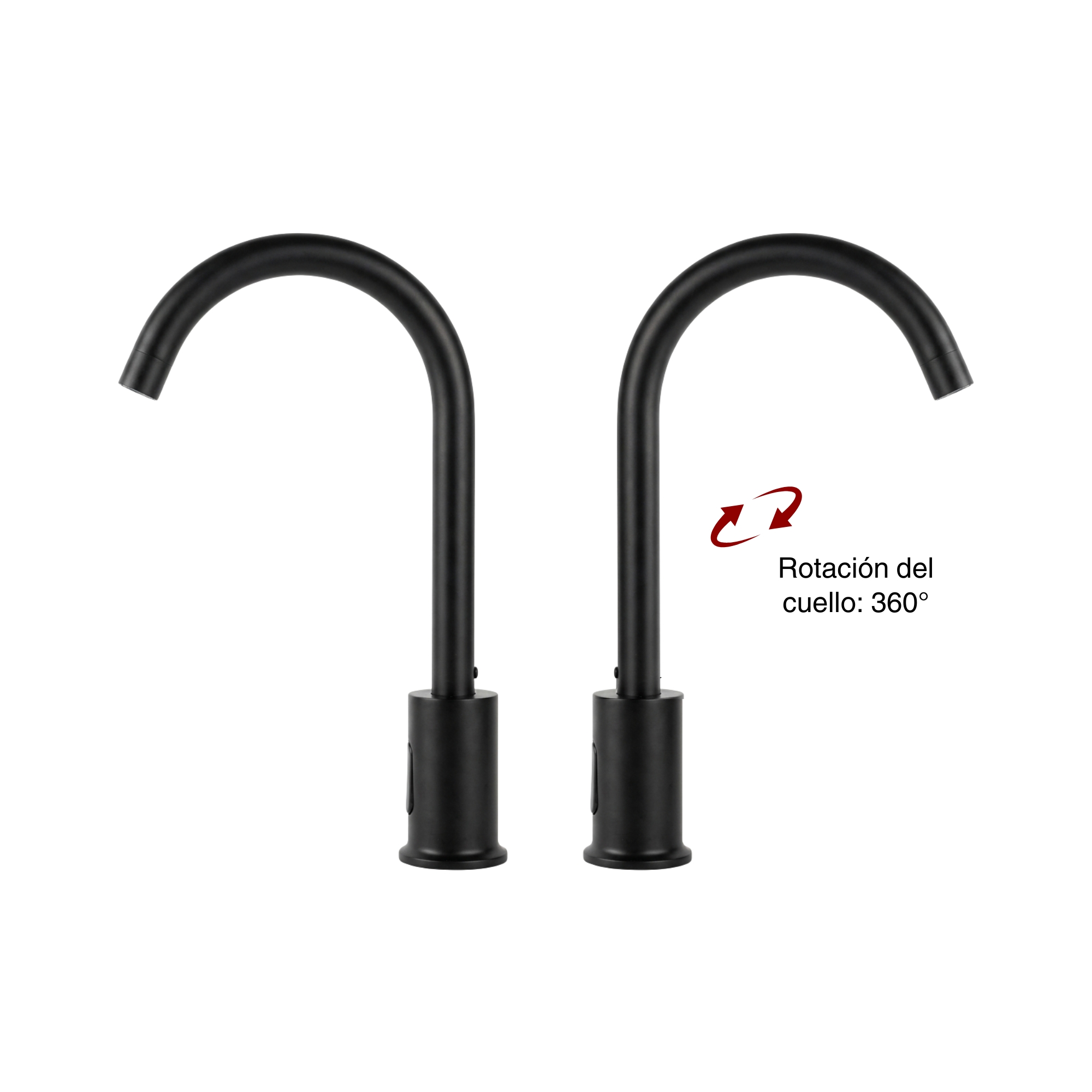 Llave Sensor Negra Para Lavamanos O Lavaplatos