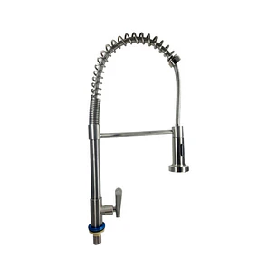 Griferia Lavaplatos De Lujo Flexible Y Retractic Con Soporte