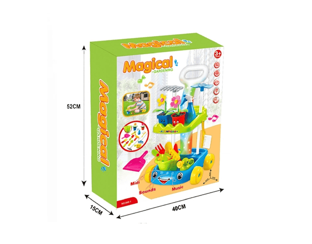 SET DIDACTICO INFANTIL JARDINERA CON LUZ Y SONIDO