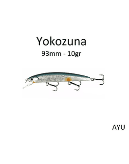 Jerkbait Yokozuna 93mm - 10gr - AYU