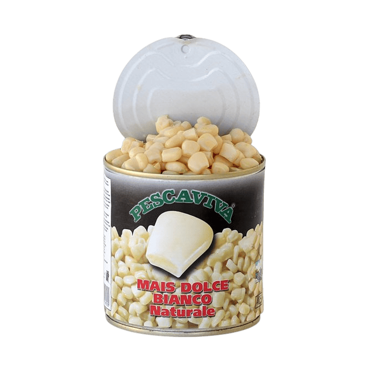 Milho LineaEffe Pescaviva Lata 160gr Natural Branco  1