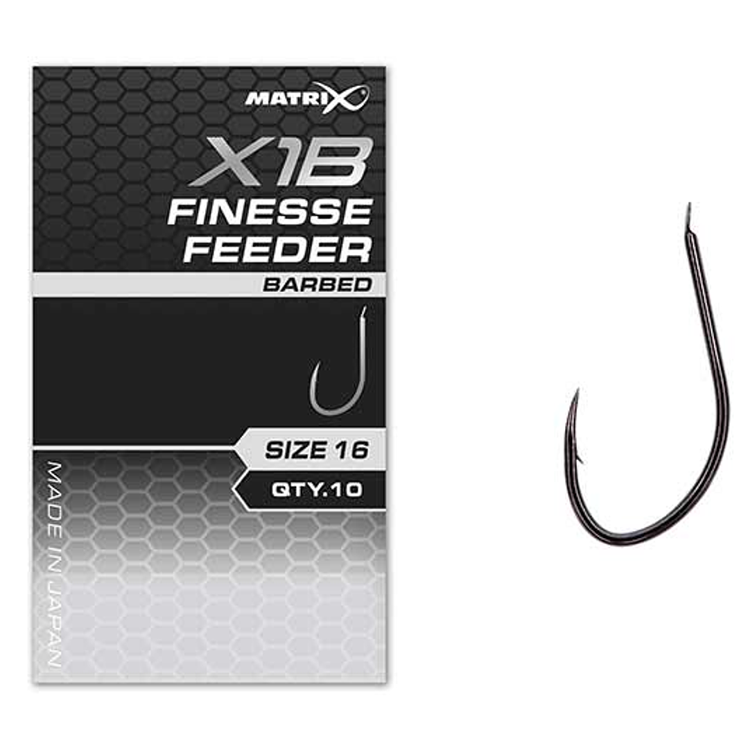 Anzois Matrix X1B Finesse Feeder Barbed 1