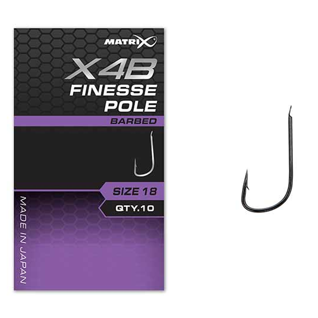 Anzois Matrix X4B Finesse Pole Barbed 1