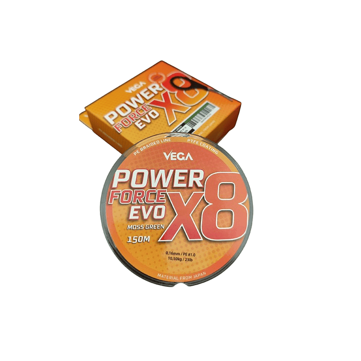Fio Vega Power Force Evo 8x Moss Green - 150M 1