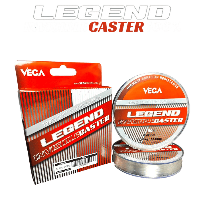 Fio Vega Legend InvisibleCaster 100% FluoroCarbon 1