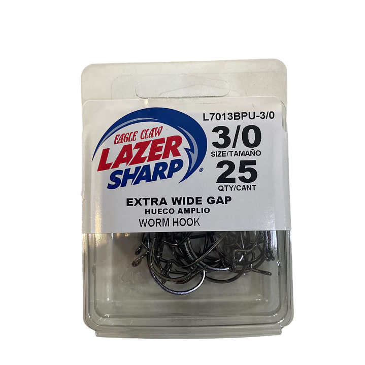 Anzóis Eagle Claw Lazer Worm Round Platinum 1