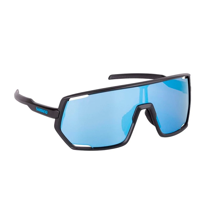 Óculos Shimano EyeWear Lesath Matte Black & Blue Mirror 1
