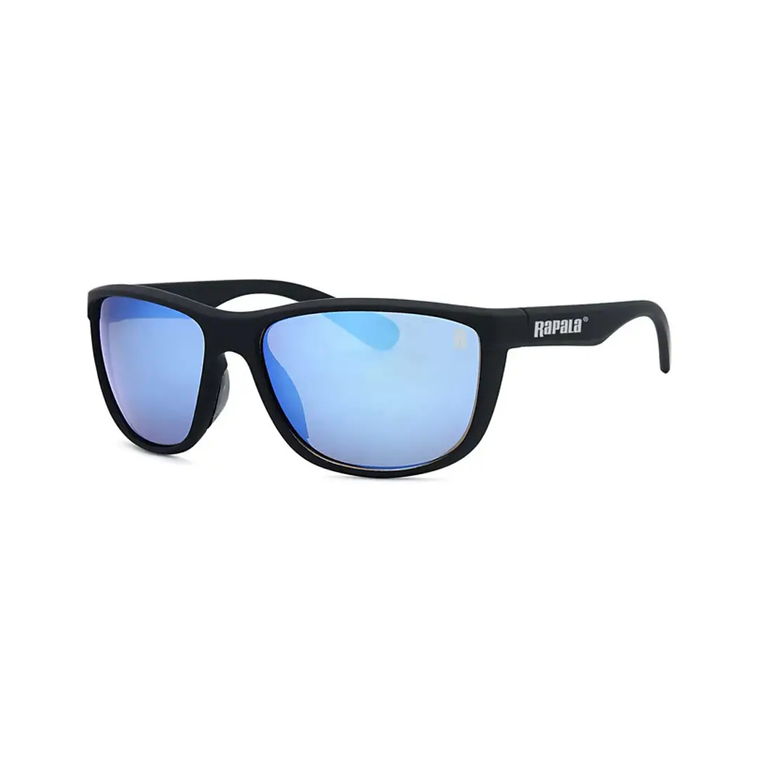 ÓCULOS DE SOL RAPALA WAHOO PRETO COM ESPELHO AZUL 1
