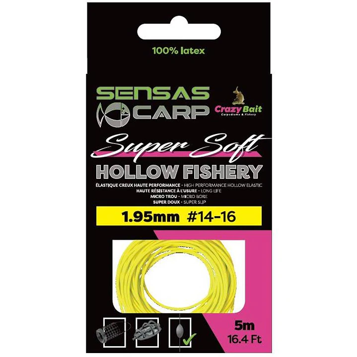 Elástico Sensas Hollow Fishery Super Soft  1
