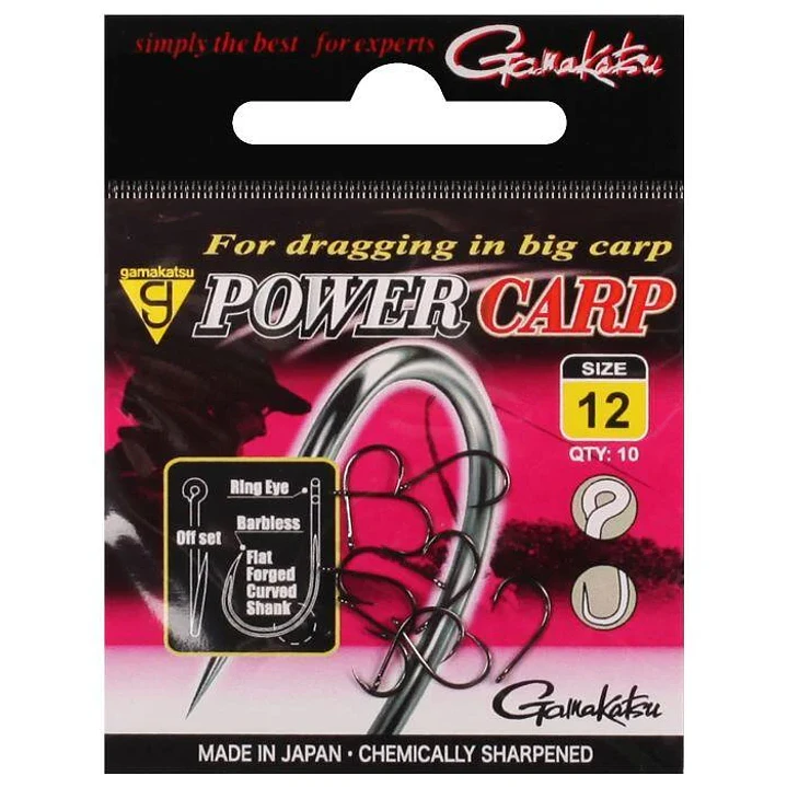 Anzois Gamakatsu Powercarp black  1