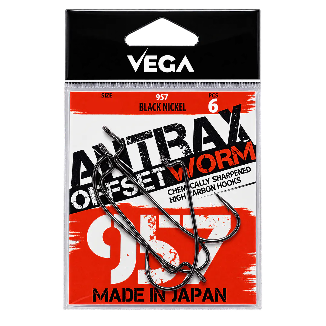 Anzois Vega Antrax - Offset Worm  1