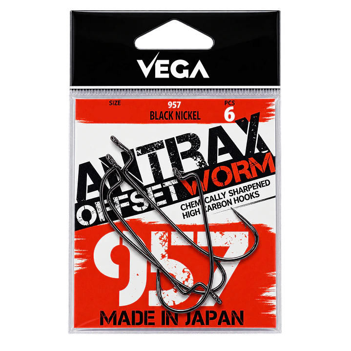 Anzois Vega Antrax - Offset Worm  1