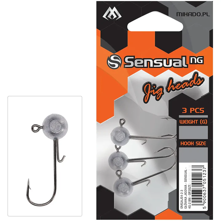 MIKADO SENSUAL JIG HEAD - 3pcs 1