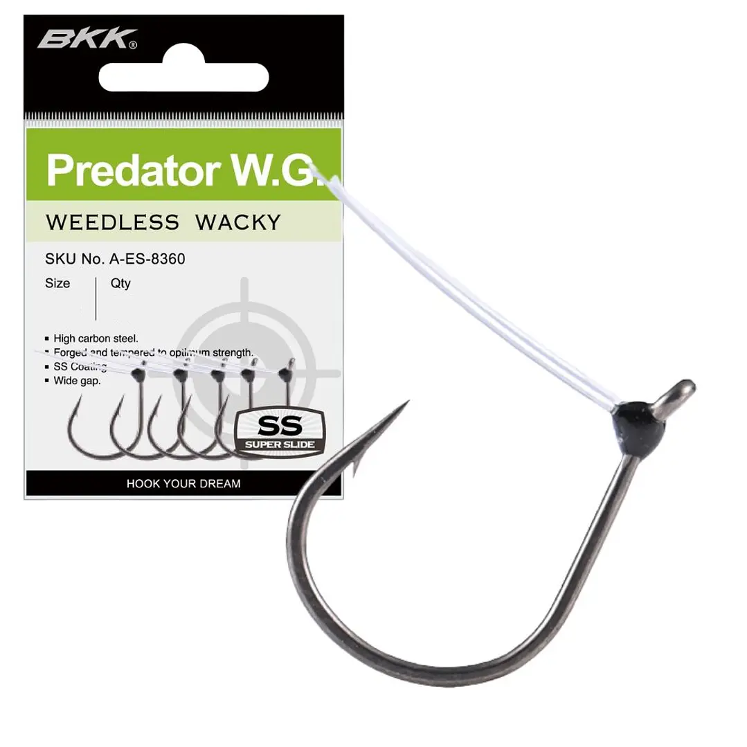 Anzois BKK Predator WG Drop Shot / Wacky - WeedLess 1
