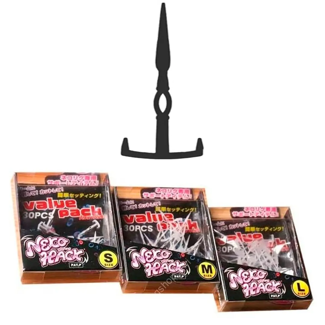 Geecrack Neko Hack -  Value Pack 30pcs  - Black - S 1