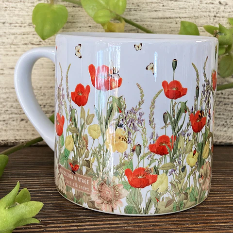 OFERTA! Tacita café Colección Vintage - Amapolas