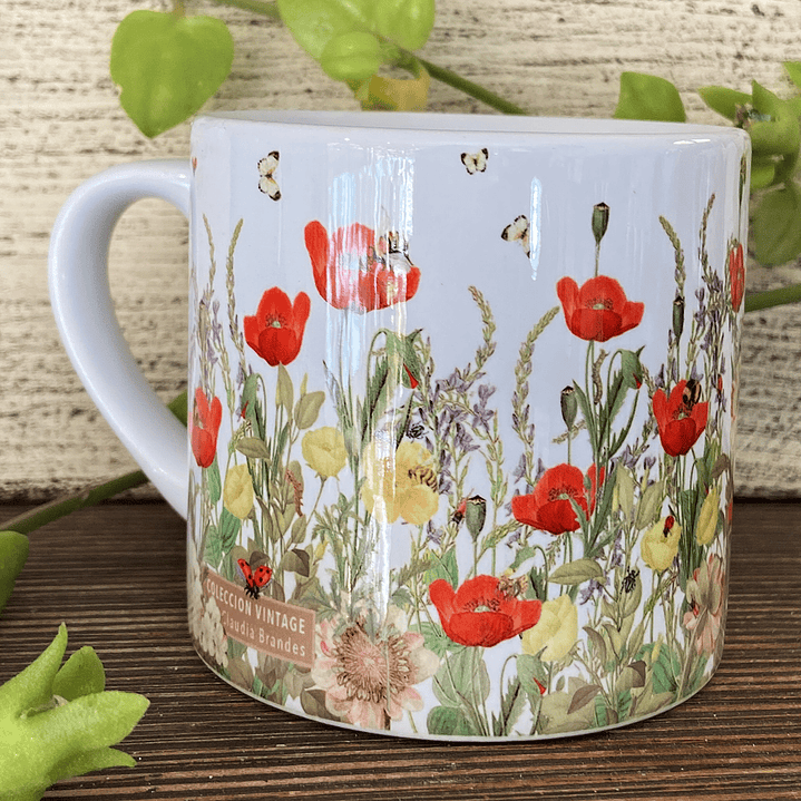 Tacita café Colección Vintage - Amapolas 2