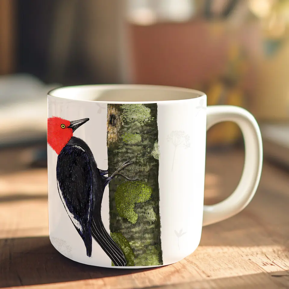 OFERTA! Tacita café Colección Pajaritos - Carpintero 1