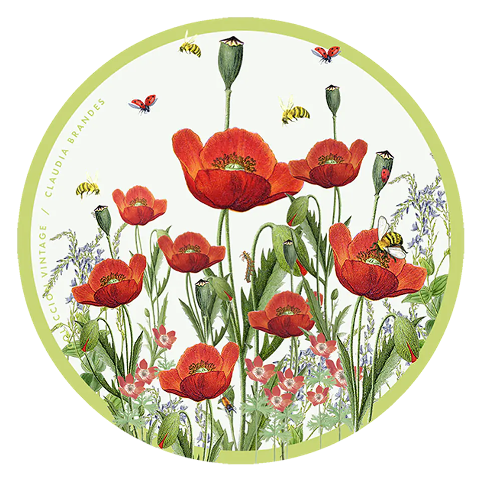 OFERTA! Set 6 posavasos flores Colección Vintage 7