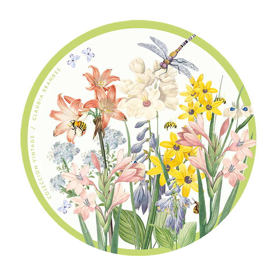 OFERTA! Set 6 posavasos flores Colección Vintage 8