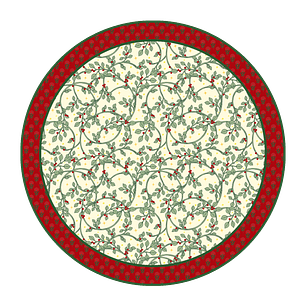 Set 6 Posavasos Ramas de Acebo - Diseño Exclusivo en Sintra