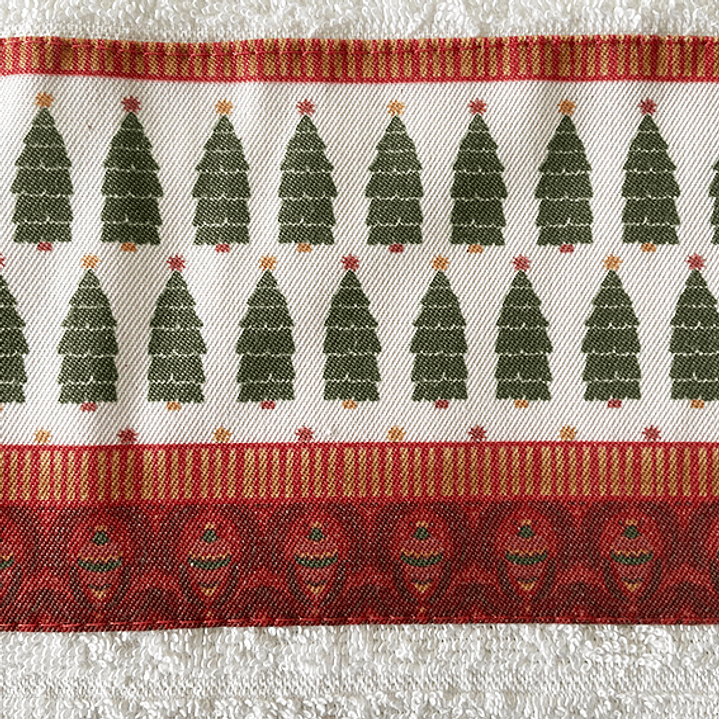 set 2 TOALLAs DE VISITA - RAMAS y PINO 3